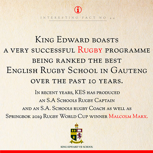 King Edward VII School - Best-ranked rugby school in Gauteng